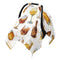 Dalzium Watercolor Champagne Wine Beer Car Seat Cover Baby, Carseat Canopy Cover for