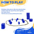 aikkmzy 24 Magnetic Chess Game with Stones, Piece Magnet Game with String for Kids & Adults, Puzzle Strategy Board