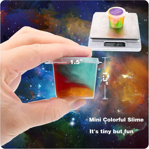 68 Pack 8-12, Galaxy Slime Kit, Mini Bulk Easter Slime Party Favors, Valentines Day Birthday Gift, Goodie Bag Stuffers