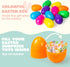 24 6 Inches JOYIN Pcs Large Plastic Easter Eggs, Colorful Jumbo Eggs Fillable for Easter Themed Hunt Basket Stuffers