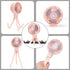 Portable Mini Handheld Stroller Fan with Flexible Tripod, USB Fan for Baby Stroller, Car Seat, Crib, Outdoor Camping