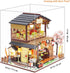 DIY Miniature Dollhouse Kit - Tiny House with Furniture, 1:24 Scale Japanese Style Shop