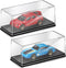 Singhoow 2 Pcs 1/64 Display Case Acrylic Model Cars Display Case 4.17 x