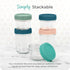 8oz (12-Pack) Mason Bottle Breast Milk Storage Jars Reusable Glass Baby Food Containers with Lid for Baby Formula