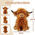 FSUGT Highland Cow Stuffed Animal Toy, Adorable Highland Cow Plush, Scottish Cow Plush Toy, Farm Animal Cattle Plush