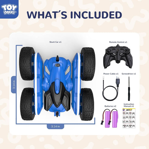 2.4G 360 TOY Life Kids Stunt Remote Control Car HZ Remote Control Cars RC Stunt Car Remote Control Toys for Boy & Girl