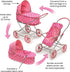 Badger Basket Just Like Mommy 3-in-1 Toy Doll Pram Stroller and Carrier for 18-22 inch Dolls