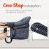 6-36 Hook-On Chairs - Portable & Foldable for Babies Months, Family & Travel Use with Carry Bag (Grey)