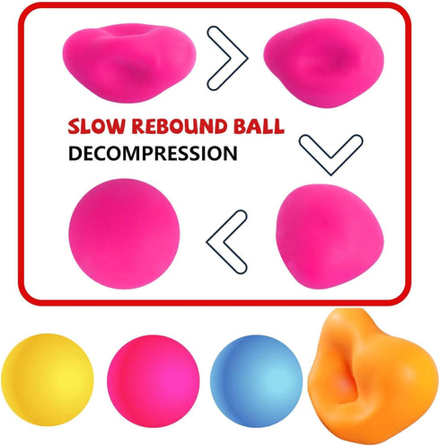 String Noodles 3 Pack Slow Rsiing Sensory Stretchy Ball, String Ball for Anxiety Stress Relief, Pull Stretch Fidget