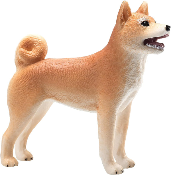 MOJO Shiba Inu Hand Painted Toy Figurine - Realistic Domesticated Animal