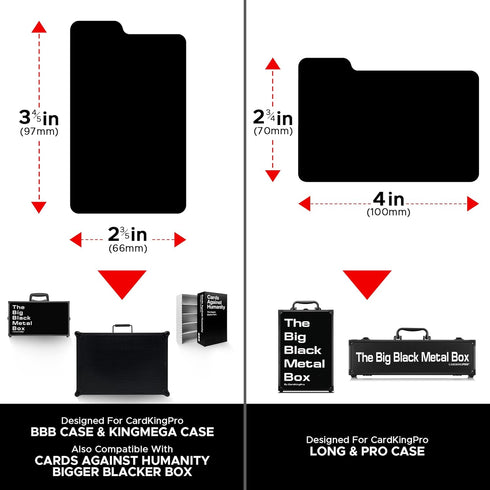 CardKingPro 16pcs Playing Card Dividers | Writable Tabs | 100 x 70mm | Designed for Long & PRO Edition Cases