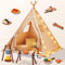 Teepee Tent for Kids with BBQ Pretend Play Toys, Spacious 60 Kids