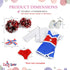 Emily Rose 14 Inch Fashion Doll Clothes 6-PC Cheerleader Gift Set, Includes Gym Shoes and Pom-Poms (Doll NOT Included)