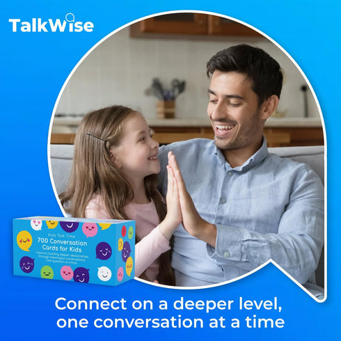 700 Kids Conversation Cards, Fun Starter Cards for Family Night, Dinner, Play Games, Color-Coded Across 6 Topics