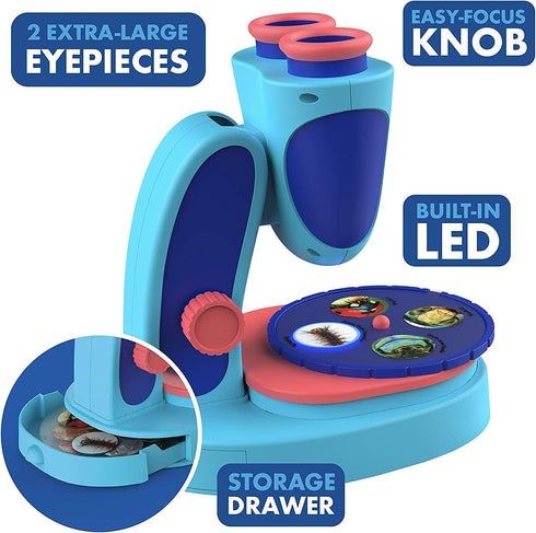 Educational Insights Set 5+ GeoSafari Kidscope - STEM Toys for Kids, Toddler Learning Toys, Kids Microscope