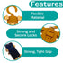 Grippy Smartphone Holder by Buggygear, Perfect Mount for Cellphone, Straps to Stroller or Grocery Cart, Entertain Your