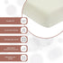 Trois Kilos Sept 100% 60 120 cm - Baby Fitted Sheet - Cotton - Oeko-Tex Label - Stretch Jersey - Vanilla - x