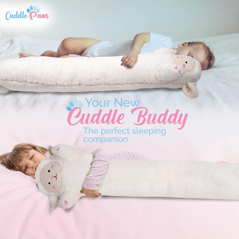 Lamb Body Pillow for Kids - 35 inches, Lamb Stuff, Plush, Gifts, Cuddle Pillow for Girls & Girlfriends
