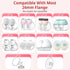 13/15/17/19/21 mm 10PCS 24 mm 24mm Electric Breast Pump Flange Inserts for shield Flange/Shield of Most Pumps, BPA Free