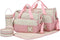 Comebachome Baby Diaper Bags, 5pcs Waterproof Diaper Bag Tote with Handbags, Milk Bottle