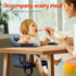 6-36 Hook-On Chairs - Portable & Foldable for Babies Months, Family & Travel Use with Carry Bag (Grey)
