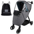 Bebamour Stroller Rain Cover,Universal Stroller Accessory,Waterproof,Windproof Protection,Baby Travel Weather Shield (Light Grey)