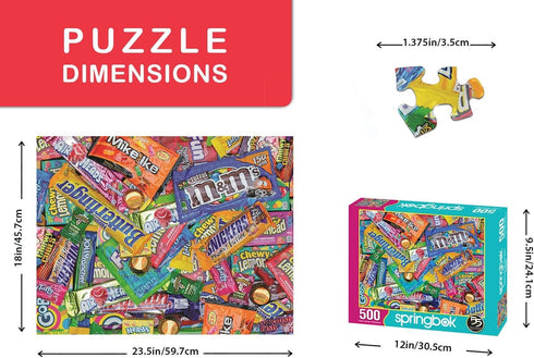 Springbok's 500 Piece Jigsaw Puzzle, Sweet Tooth, Multi