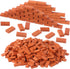 Haiabei 350 Pcs 1/16 Miniature Bricks Brick Building Set, Mini Red B-Rick Stone