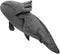 FRANKIEZHOU Realistic Axolotl Plush Toy, 19” Long Grey Lifelike Stuffed Animal, Soft Axolotl Plushie Toys for Kids Gifts
