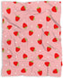 Pink Strawberry Baby Blanket - Super Soft Swaddle for Boys Girls - Cozy Receiving Blanket Stroller Throw 40x30 in for