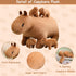SQEQE Capybara Mommy Plush with 4 Cute Babies, Super Soft Capybara Stuffed Animals for Gift