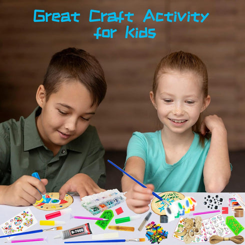 KIRKOTOY 6-12, 24 6 7 8 9 10 11 12 Wooden Crafts Kit for Kids-Glow in The Dark-Arts & Crafts Gifts for Boys Girls Age