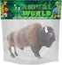 Gemini&Genius North American Bison Figurine Animal Toy, Hand Painted Bull Action Figure for Kids