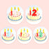 Wooden Cutting Birthday Cake Toys, Fake Cake Toy with Candles and Numbers, Montessori Tea Party Learning Toys