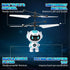 6-8 9 10 11 12+ Flying Robot Toys for Kids, Flying Ball Hand Operated Drones with LED Light Indoor Rechargeable Mini