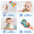 iPlay, iLearn 10pcs Set, 1 2 3 4 5 6 7 9 10 12 Baby Rattles Toys Infant Grab Shake Rattle, Easy Hold Sensory Teether