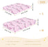 Bseiialft 52 28 Pink White Zebras Stripes Crib Sheets for Boys Girls Soft and Breathable Cotton Baby Sheets