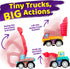 stargo 8 Pack Set Colorful Prefilled Easter Eggs Bulk with Toys - Mini Car Construction Engineering Vehicles Pull-Back