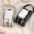 JUNNOTI Travel Friendly Wet Wipe Storage Case Quilted Sturdy Cotton Storage Bag With Fashionable Stripe And Bowknot