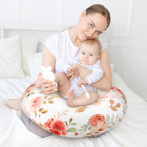 Nursing Pillow Cover, Breastfeeding Pillow Covers for Baby Girls Boys, Soft Stretchy Nursing Pillowcase for Infant