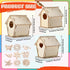 107 21 24 50 12 Tuanse Pcs Wooden Birdhouse DIY Kits Includes Unfinished Wood Mini Bird House Watercolor Pen Bird
