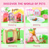 21 Set, 4-8, 3 4 5 6 7 Aprilwolf PCS Pet Sensory Bin, Dog & Cat Sandbox with Sand & Box, Play Sand Art Toys Kit, Pet