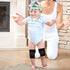 Adjustable Infant Baby Safety Helmet & 3 Pairs Knee Pads, Soft Cotton Cushion Toddler Protector Cap for Crawling,