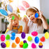 18 Pack Easter Eggs Fillers LED Chick Puffer Balls, Easter Basket Stuffers with Light Up Stress Relief Fidget Toys