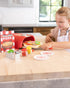 Set, Set, 3 Fat Brain Toys Pretendables Backyard Pizza Oven Kids Pretend Play Food Accessory with Storage, Pizza Play