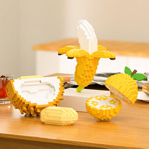 Kids Adult Animal Micro Building Blocks Set KLJM-10 (Banana, 526 Pcs) for Home and Office Decoration