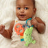 Itzy Ritzy Infant Toy & Teether - Itzy Pal Baby Teething Toy Includes Lovey, Crinkle Sound, Textured Ribbons & Silicone
