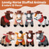 VercanMonth 42 12 12 Pcs Adopt a Horse Party Favor for Kids Mini Plush Stuffed Horses with Tiny Cowboy Hats and Bandana