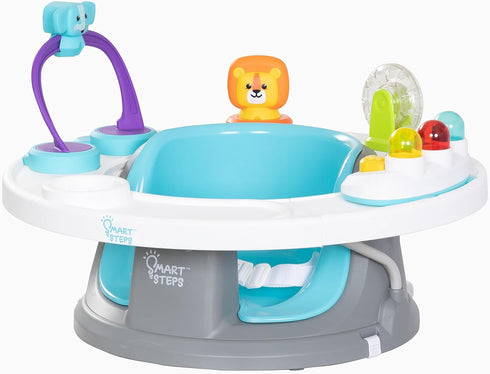 Smart Steps Explore N Play 5-in-1 Activity to Booster Seat, Blue Safari