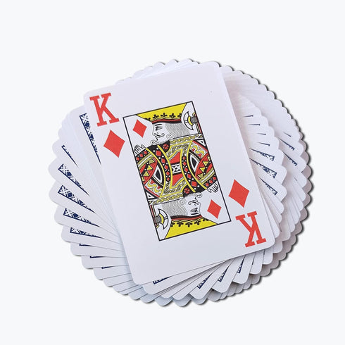 Plastic Playing Cards, Poker Size, Casino Quality, Jumbo Index, Waterproof & Washable, 6 Blue Deck & 6 Red Deck